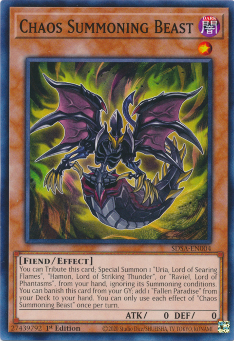 Chaos Summoning Beast [SDSA-EN004] Common | Pegasus Games WI