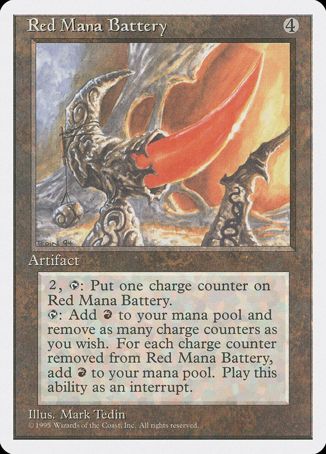 Red Mana Battery [Fourth Edition] | Pegasus Games WI