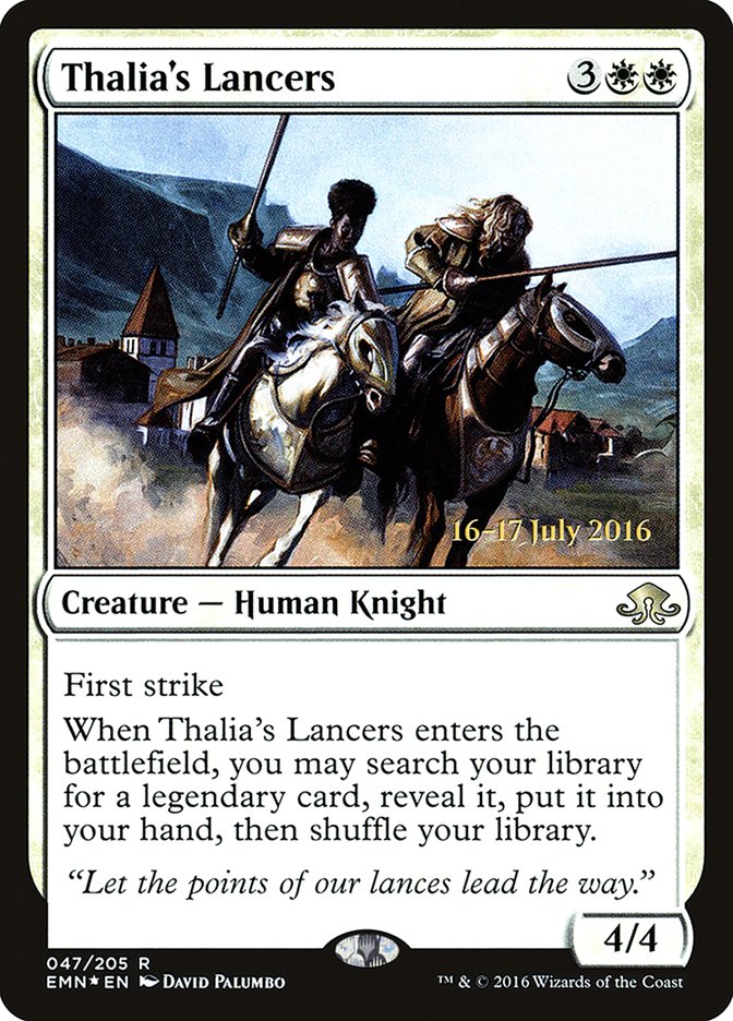 Thalia's Lancers [Eldritch Moon Prerelease Promos] | Pegasus Games WI