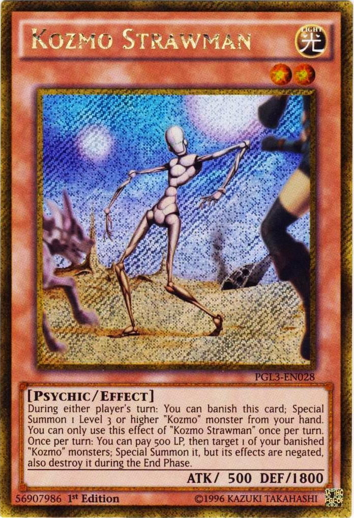 Kozmo Strawman [PGL3-EN028] Gold Secret Rare | Pegasus Games WI