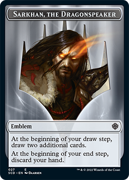 Sarkhan, the Dragonspeaker // Sarkhan, the Dragonspeaker Double-Sided Token [Starter Commander Decks] | Pegasus Games WI