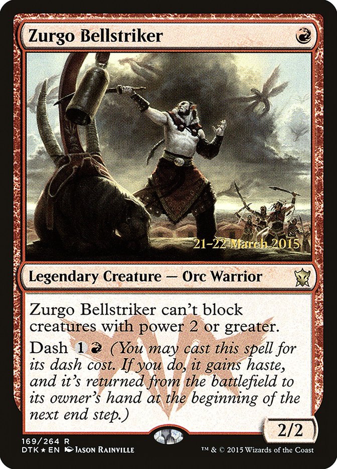 Zurgo Bellstriker [Dragons of Tarkir Prerelease Promos] | Pegasus Games WI