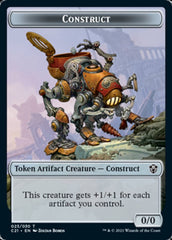 Copy // Construct (030) Double-Sided Token [Commander 2021 Tokens] | Pegasus Games WI