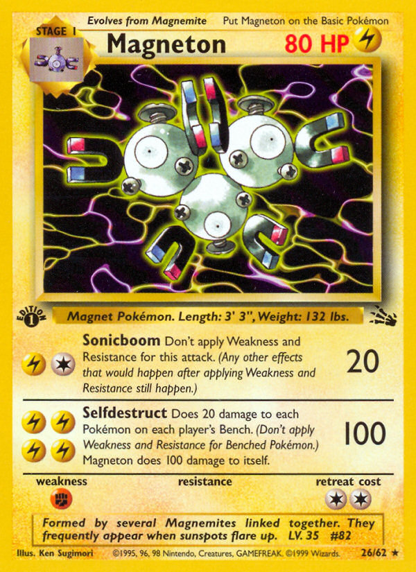 Magneton (26/62) [Fossil 1st Edition] | Pegasus Games WI