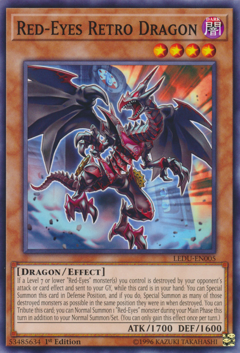 Red-Eyes Retro Dragon [LEDU-EN005] Common | Pegasus Games WI