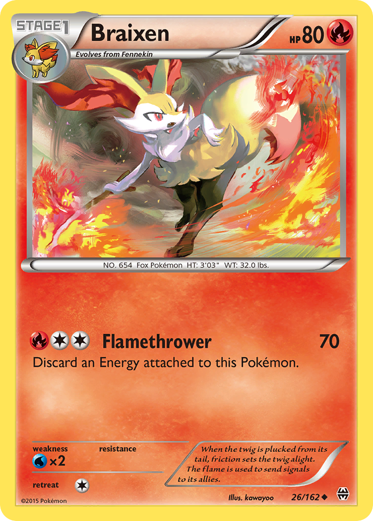 Braixen (26/162) [XY: BREAKthrough] | Pegasus Games WI