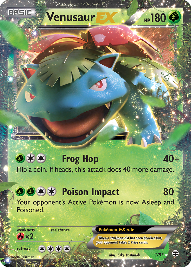 Venusaur EX (1/83) [XY: Generations] | Pegasus Games WI