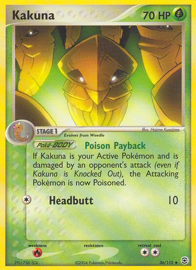 Kakuna (36/112) [EX: FireRed & LeafGreen] | Pegasus Games WI