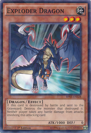 Exploder Dragon (Shatterfoil) [BP03-EN028] Common | Pegasus Games WI