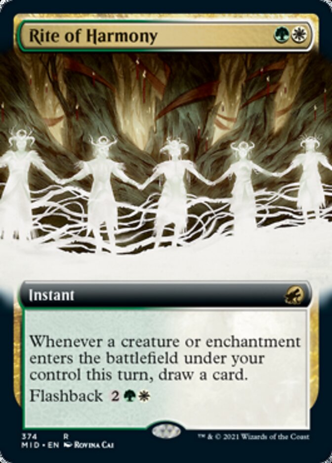 Rite of Harmony (Extended Art) [Innistrad: Midnight Hunt] | Pegasus Games WI