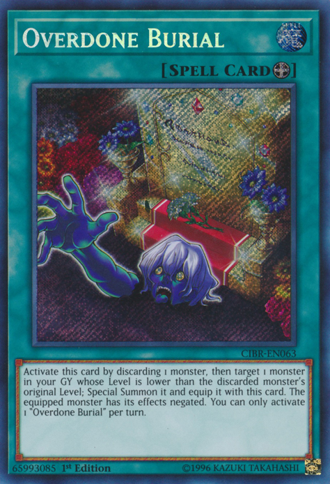 Overdone Burial [CIBR-EN063] Secret Rare | Pegasus Games WI