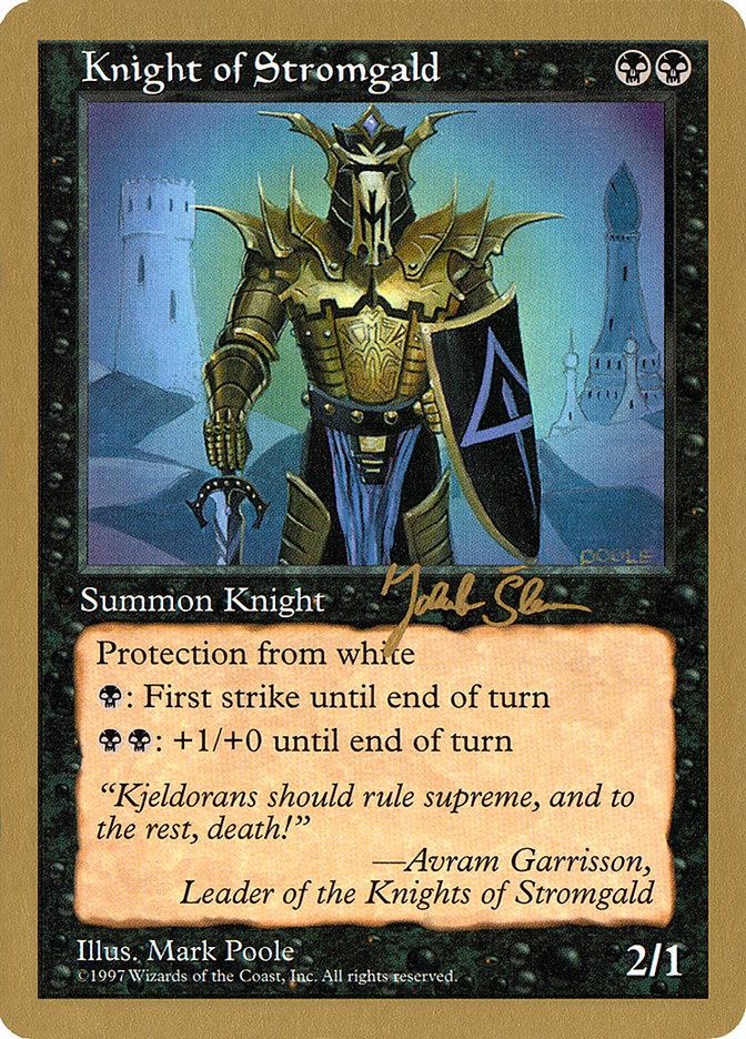 Knight of Stromgald (Jakub Slemr) [World Championship Decks 1997] | Pegasus Games WI