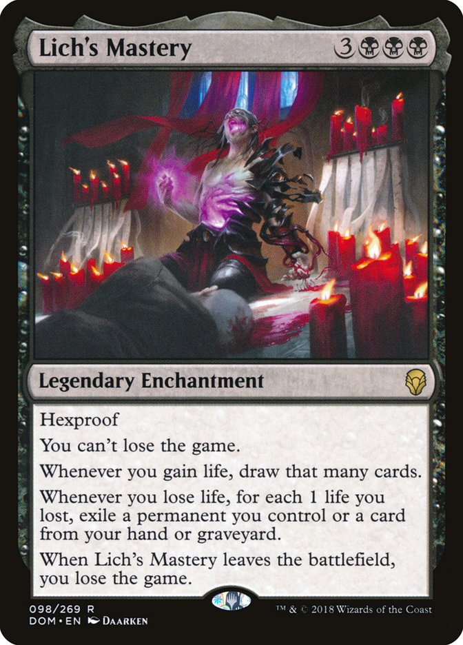 Lich's Mastery [Dominaria] | Pegasus Games WI