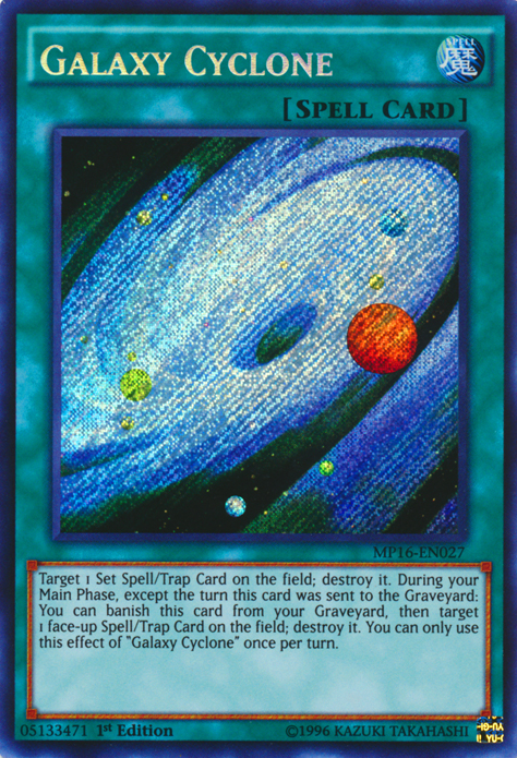 Galaxy Cyclone [MP16-EN027] Secret Rare | Pegasus Games WI