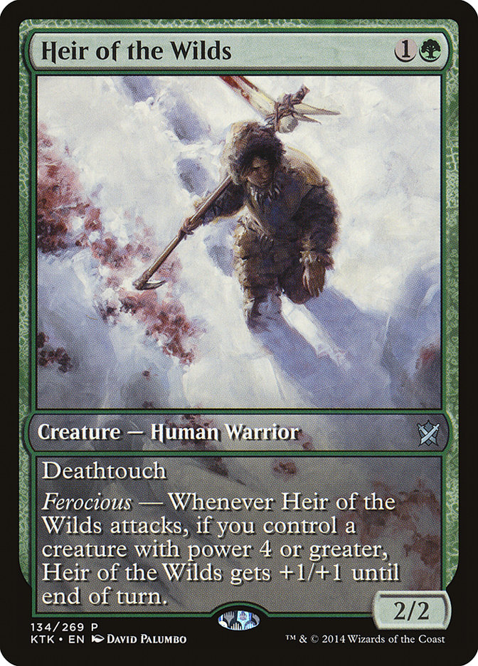 Heir of the Wilds (Game Day) (Extended Art) [Khans of Tarkir Promos] | Pegasus Games WI