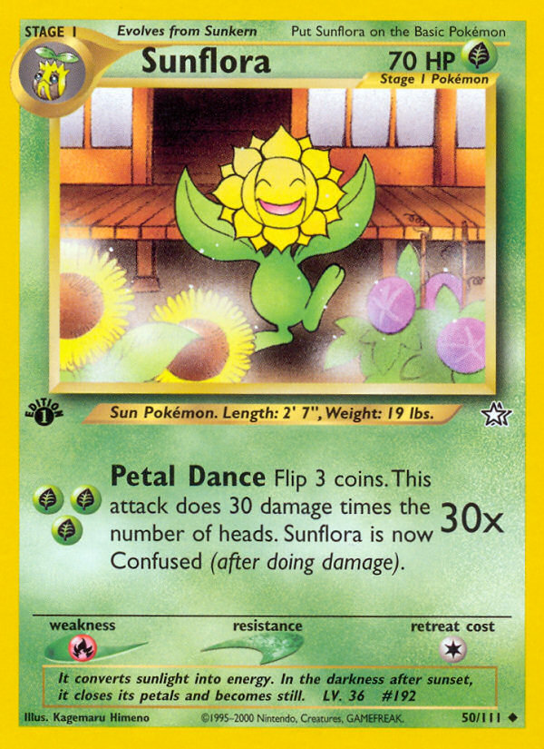 Sunflora (50/111) [Neo Genesis 1st Edition] | Pegasus Games WI