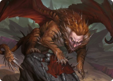 Manticore Art Card [Dungeons & Dragons: Adventures in the Forgotten Realms Art Series] | Pegasus Games WI