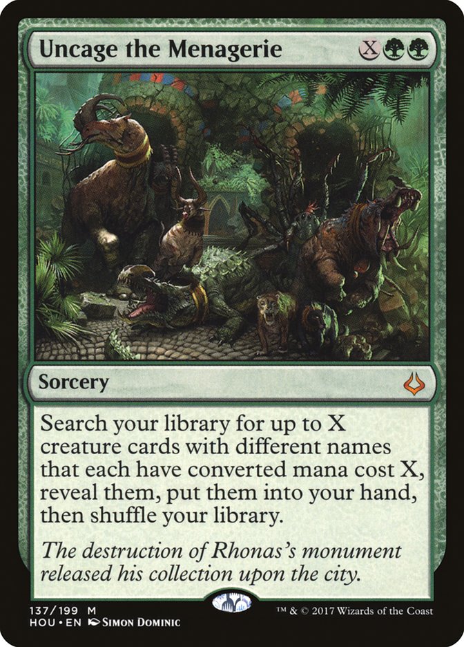 Uncage the Menagerie [Hour of Devastation] | Pegasus Games WI