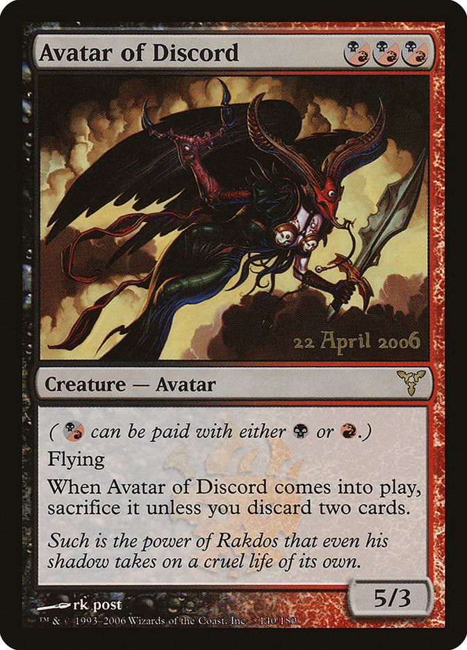 Avatar of Discord [Dissension Promos] | Pegasus Games WI