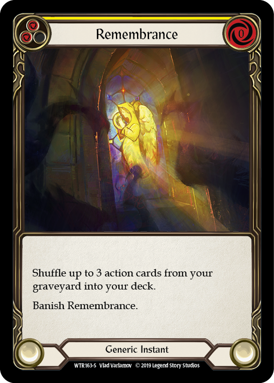 Remembrance [WTR163-S] Alpha Print Rainbow Foil | Pegasus Games WI