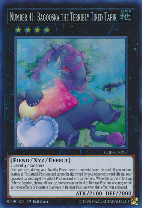 Number 41: Bagooska the Terribly Tired Tapir [CIBR-EN097] Super Rare | Pegasus Games WI