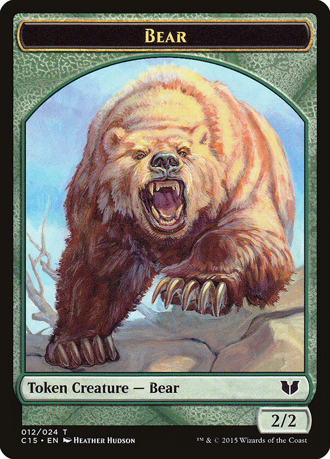 Bear // Spider Double-Sided Token [Commander 2015 Tokens] | Pegasus Games WI