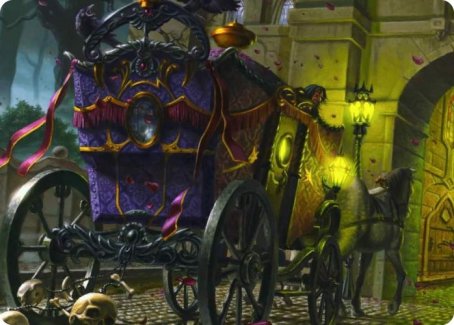 Honeymoon Hearse Art Card [Innistrad: Crimson Vow Art Series] | Pegasus Games WI