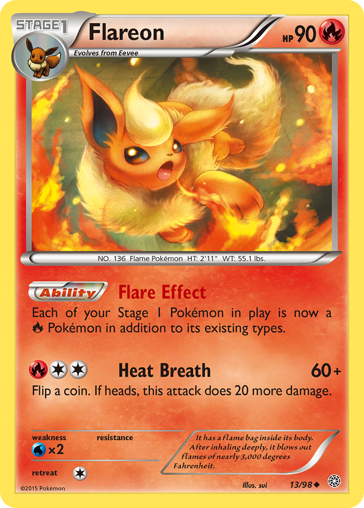 Flareon (13/98) [XY: Ancient Origins] | Pegasus Games WI