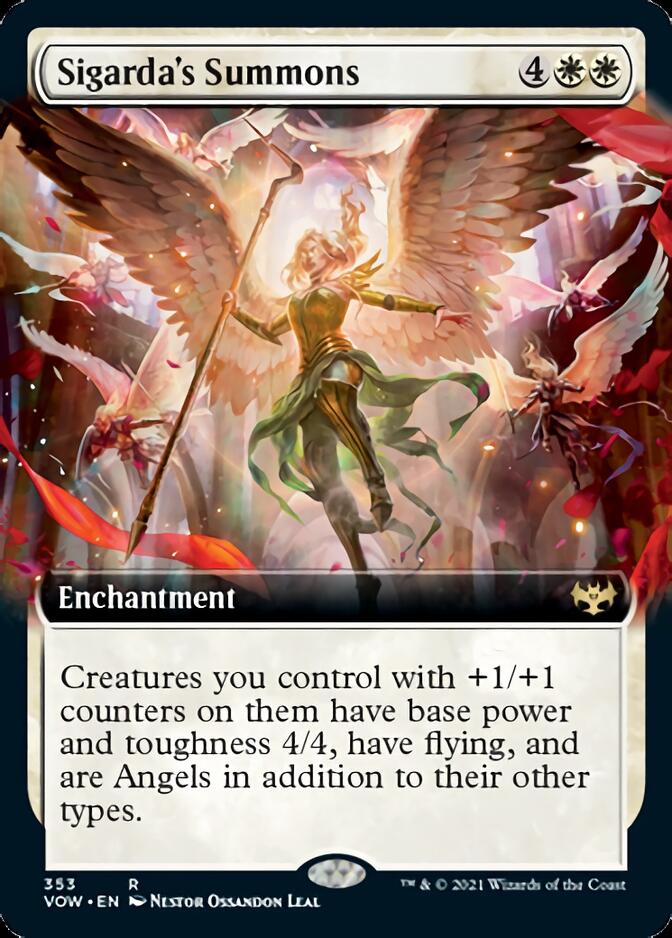 Sigarda's Summons (Extended Art) [Innistrad: Crimson Vow] | Pegasus Games WI