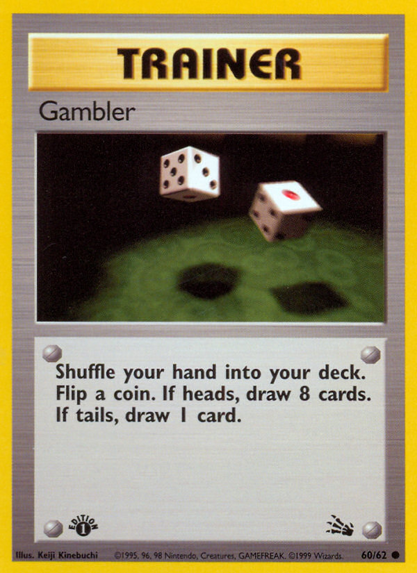 Gambler (60/62) [Fossil 1st Edition] | Pegasus Games WI