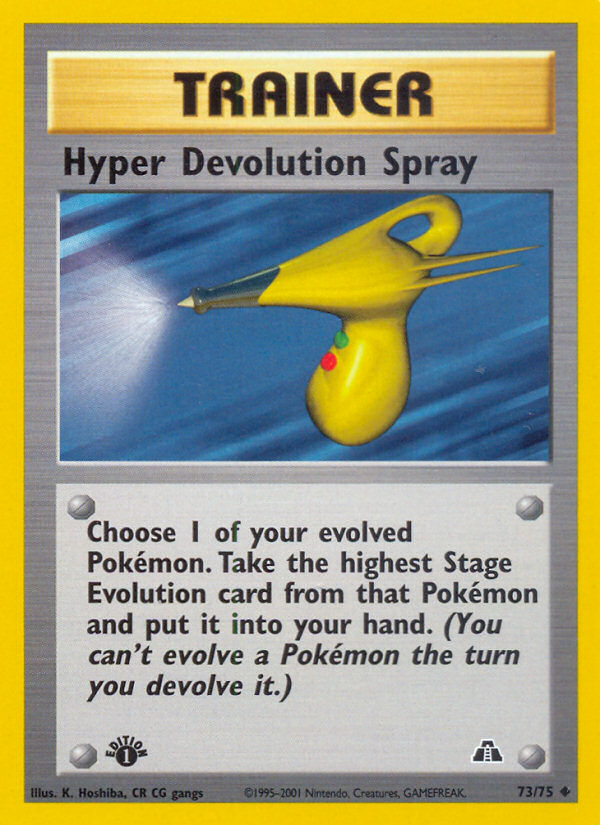Hyper Devolution Spray (73/75) [Neo Discovery 1st Edition] | Pegasus Games WI