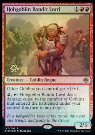 Hobgoblin Bandit Lord [Dungeons & Dragons: Adventures in the Forgotten Realms Prerelease Promos] | Pegasus Games WI