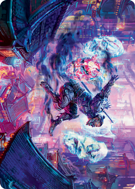 Thousand-Faced Shadow Art Card [Kamigawa: Neon Dynasty Art Series] | Pegasus Games WI