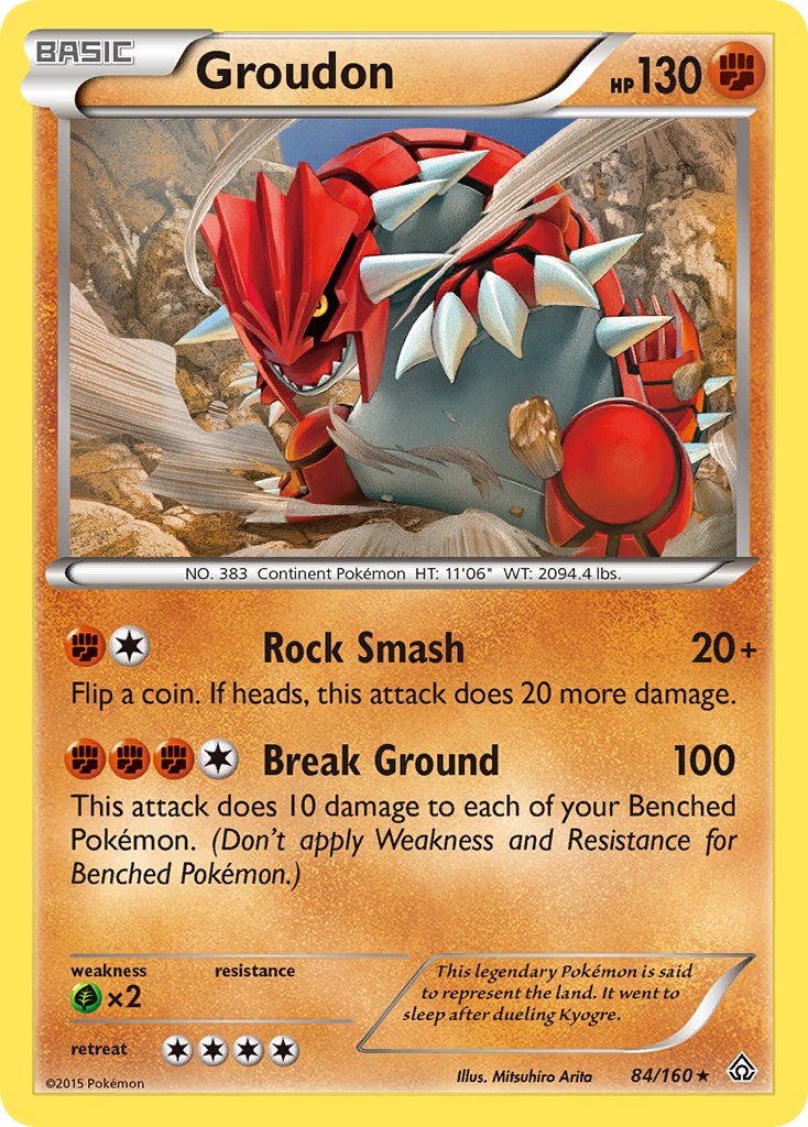 Groudon (84/160) (Theme Deck Exclusive) [XY: Primal Clash] | Pegasus Games WI