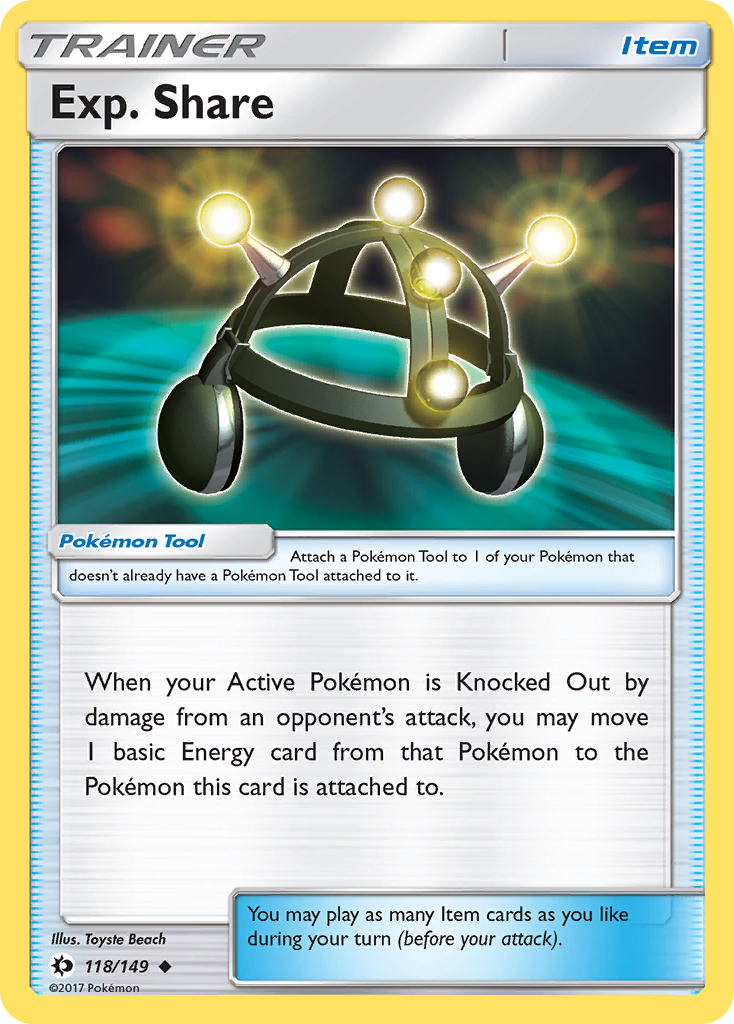 Exp. Share (118/149) [Sun & Moon: Base Set] | Pegasus Games WI