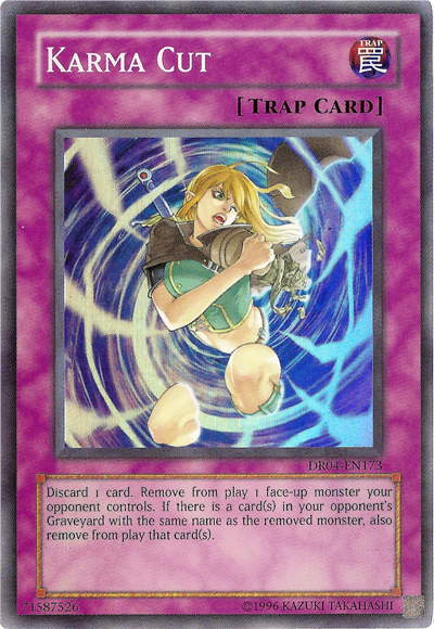 Karma Cut [DR04-EN173] Super Rare | Pegasus Games WI