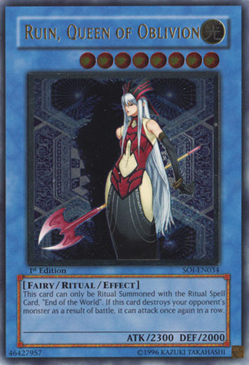 Ruin, Queen of Oblivion (UTR) [SOI-EN034] Ultimate Rare | Pegasus Games WI