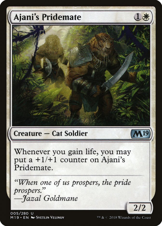 Ajani's Pridemate [Core Set 2019] | Pegasus Games WI