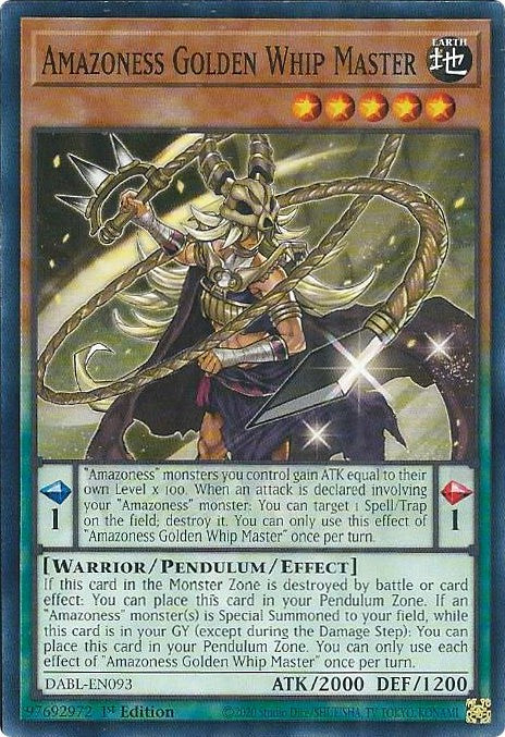 Amazoness Golden Whip Master [DABL-EN093] Common | Pegasus Games WI