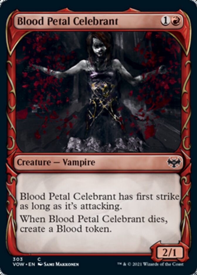 Blood Petal Celebrant (Showcase Fang Frame) [Innistrad: Crimson Vow] | Pegasus Games WI