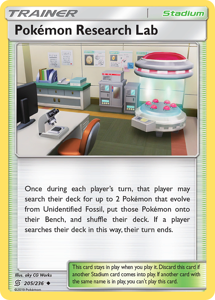 Pokemon Research Lab (205/236) [Sun & Moon: Unified Minds] | Pegasus Games WI