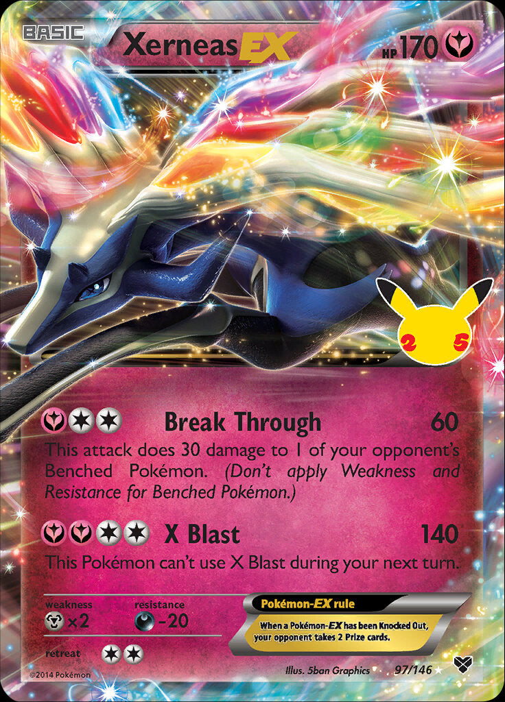 Xerneas EX (97/146) [Celebrations: 25th Anniversary - Classic Collection] | Pegasus Games WI