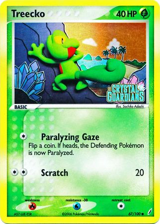 Treecko (67/100) (Stamped) [EX: Crystal Guardians] | Pegasus Games WI