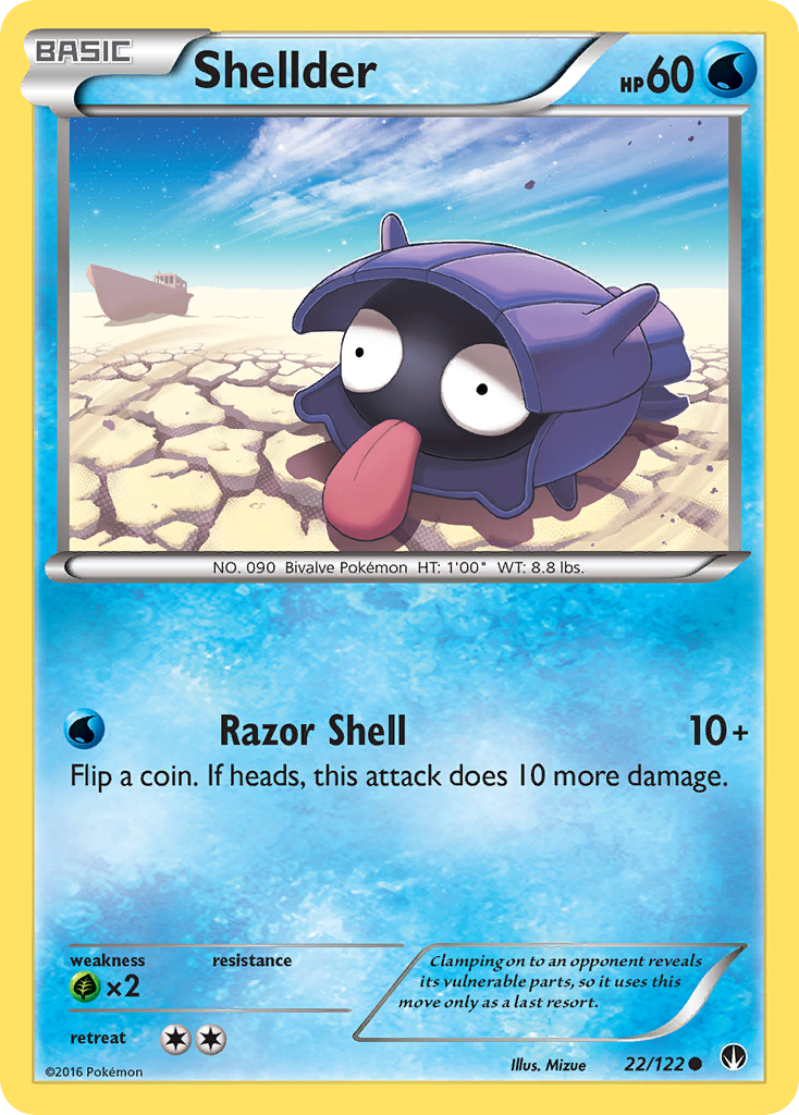 Shellder (22/122) [XY: BREAKpoint] | Pegasus Games WI