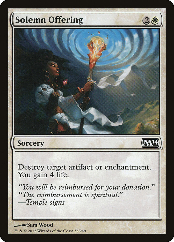 Solemn Offering [Magic 2014] | Pegasus Games WI