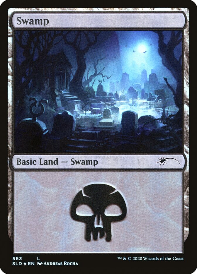 Swamp (Spooky) (563) [Secret Lair Drop Promos] | Pegasus Games WI