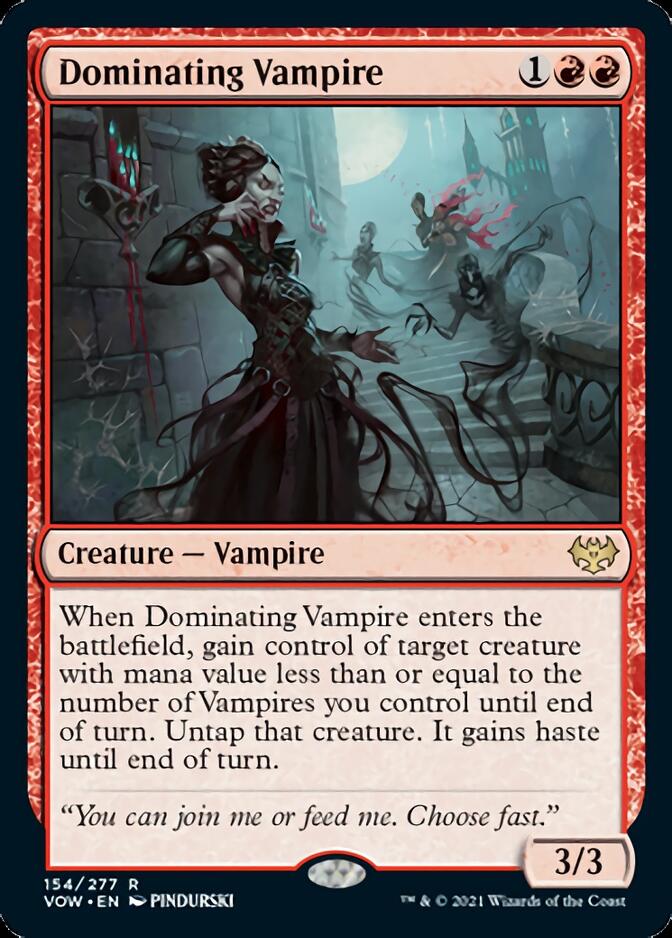 Dominating Vampire [Innistrad: Crimson Vow] | Pegasus Games WI