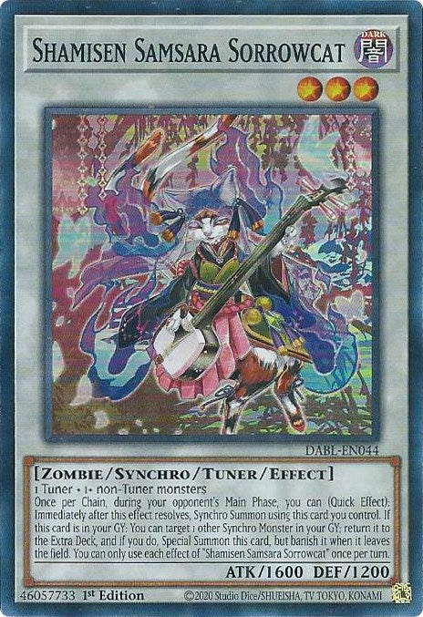 Shamisen Samsara Sorrowcat [DABL-EN044] Super Rare | Pegasus Games WI