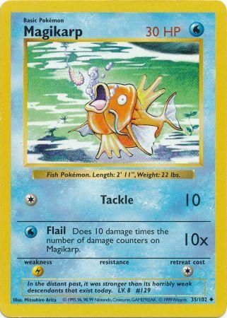 Magikarp (35/102) [Base Set Shadowless Unlimited] | Pegasus Games WI