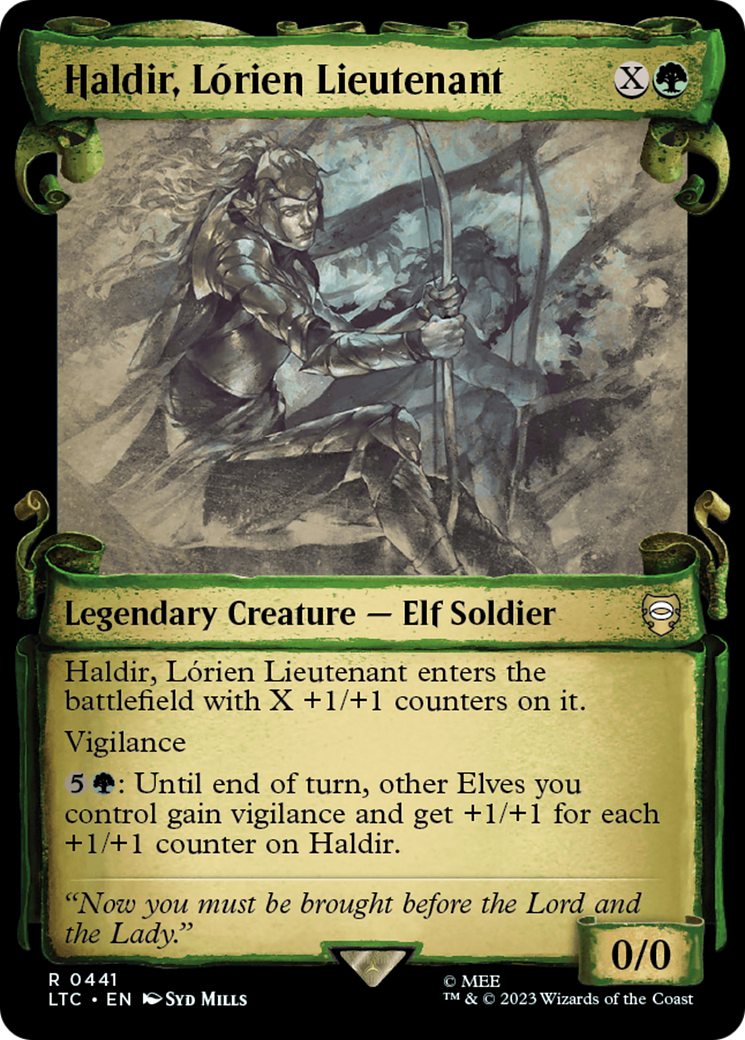 Haldir, Lorien Lieutenant [The Lord of the Rings: Tales of Middle-Earth Commander Showcase Scrolls] | Pegasus Games WI